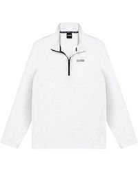 Colmar - Fitness ,Wit ,Polyester Stretch Fleece Met Halve Rits - Lyst