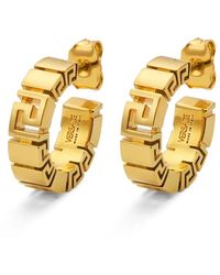 Versace - Greca Motif Hoop - Lyst