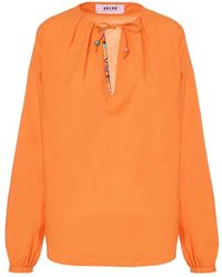 Bazar Deluxe - Camisa étnica de algodón naranja - Lyst