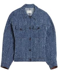 Holzweiler - Jassen ,Blauw ,Katoen Blauwe Katoenen Jas Met Moderne Twist - Lyst