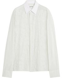 Lanvin - Patch Floral Shirt - Lyst