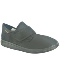 Fischer - Schoenen ,Zwart ,Zwart Stof Klittenband Breed - Lyst