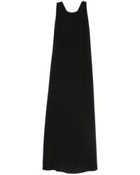 Aspesi - Fijngebreide Maxi Shift Jurk - Lyst