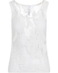 Acne Studios - Weißes tank top t-shirt - Lyst
