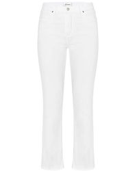 FRAME - Weiße Denim Jeans Mit Fünf Taschen - Lyst