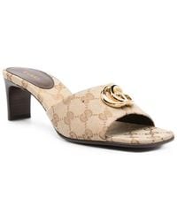 Gucci - Slide Sandal Met Double G - Lyst