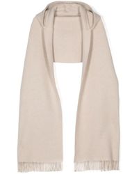 Brunello Cucinelli - Wool And Cashmere Hooded Scarf - Lyst