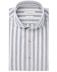 Profuomo - Shirt X-Cutaway Linen - Lyst