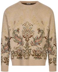 Etro - Braune Wolle Standard Herrenbekleidung - Lyst