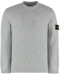 Stone Island - Trui Met Ronde Hals - Lyst