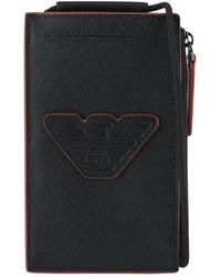 Emporio Armani - Accessoires ,Zwart ,Leer Zwart - Lyst