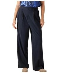 Mos Mosh - Broeken ,Blauw ,Polyester Mmcharlize Panama Pant - Lyst