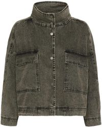 My Essential Wardrobe - Jassen ,Grijs ,Katoen Grijze Vieze Was Jas Tessa Mw 160 - Lyst