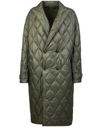 Amiri - Jassen ,Groen ,Nylon Gestikte Oversized Jas - Lyst