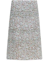 Tory Burch - Viscose Plissé Rok - Lyst