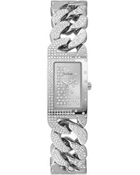 Guess 19mm Crystal Armband Horloge - Metallic