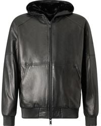 Moose Knuckles - Jassen ,Zwart ,Leer Neo Bunny Leren Jas - Lyst
