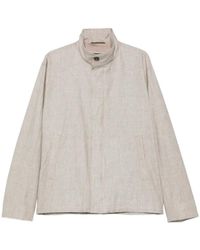 Herno - Jassen ,Wol Linnen Wol Zijde Jas - Lyst