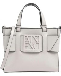 Armani Exchange - Stilvolle rechteckige handtasche mit reißverschluss - Lyst