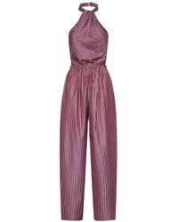 ANDAMANE - Jumpsuits & Playsuits ,Rood ,Katoen Amber Backless Jumpsuit - Lyst