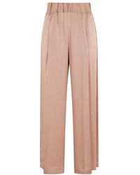 Semicouture - Wide Trousers - Lyst