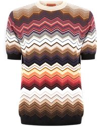 Missoni - Zigzag Katoenen Trui - Lyst