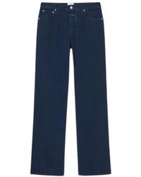 Closed - Jeans ,Blauw ,Katoen Wijde Spijkerbroek - Lyst