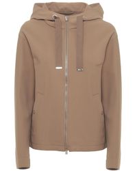 Herno - Jassen ,Bruin ,Katoen Hooded Jacket - Lyst