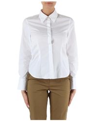 Pennyblack - Camisa slim fit de popelina de algodón - Lyst