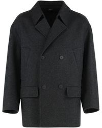 Fendi - Jassen ,Zwart ,Wol Caban Jas - Lyst
