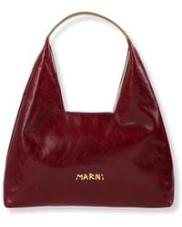 Marni - Trapeze Mini Tas Met Handvat - Lyst