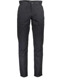 Napapijri - Zwarte Herenbroek 4 Zakken Rits Knoop Logo - Lyst