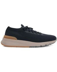 Brunello Cucinelli - Blaue Flache Schuhe Für Frauen - Lyst