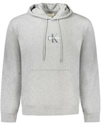 Calvin Klein - Logo Hoodie Met Kangoeroezak - Lyst