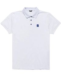 Refrigiwear - Weiße Baumwoll-Poloshirt Mit Elastischem Ärmel - Lyst