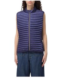 Save The Duck - Gewatteerd Puffer Vest Met Hoge Kraag - Lyst