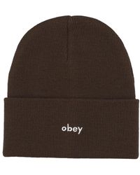 Obey - Accessoires ,Bruin ,Karma Beanie Hat Java - Lyst