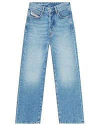 DIESEL - Regular Jeans High Waist 1981 D-Went - Lyst