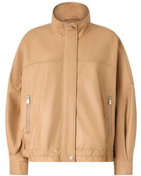 Pinko - Jassen ,Leer Nappa Leren Blouson Jack - Lyst