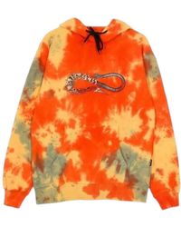 Propaganda - Hoodies & Sweatvesten ,Veelkleurig ,Katoen Tie Dye Hoodie Met Kangoeroezak - Lyst