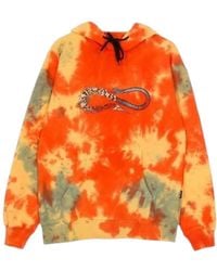 Propaganda - Hoodies & Sweatvesten ,Veelkleurig ,Katoen Tie Dye Hoodie Met Kangoeroezak - Lyst