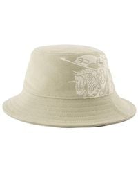 Burberry - Ekd Twill Bucket Hoed - Lyst