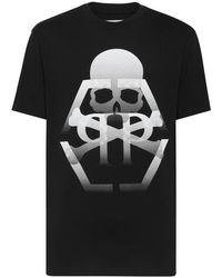 Philipp Plein - T-Shirt Round Neck Ss Skull&Bones - Lyst