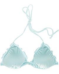 Mc2 Saint Barth - Blauer dreiecks-badeanzug sagittarius stil,schütze bikini top - Lyst