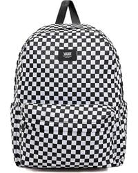 Vans - Tassen ,Zwart ,Polyester Old Skool Check Rugzak - Lyst