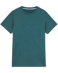 Brooks Brothers - T-shirt in cotone verde con girocollo - Lyst