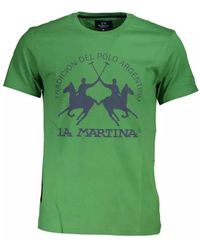 La Martina - Es Baumwoll-T-Shirt - Lyst