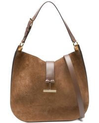 Tom Ford - Borsa Grande A Tracolla Con Firma T - Lyst