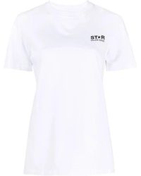 Golden Goose - Es Baumwoll-Logo-Print T-Shirt - Lyst