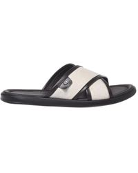 Baldinini - Canvas Und Leder Pantolette - Lyst